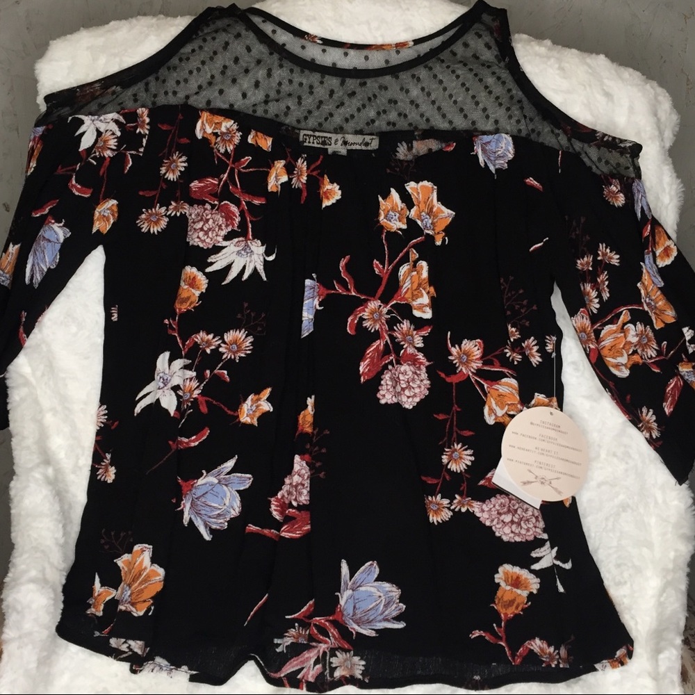 Floral and Polka Dot Print